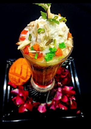 A picture of Alphonso mango faluda.