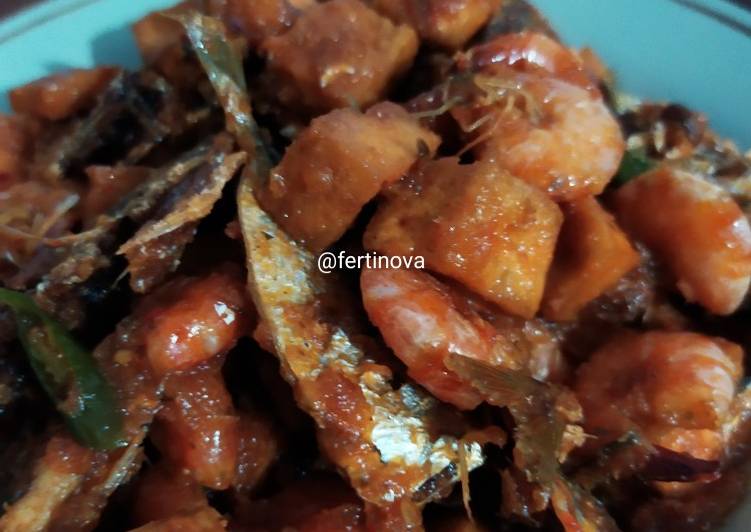 Tauco udang+tahu+anak ikan selar