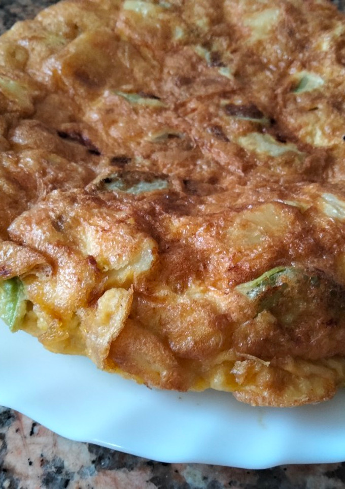 Una foto de Tortilla española con calabacín