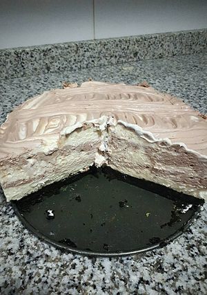 Foto principal de Tarta de natillas y galletas Oreo