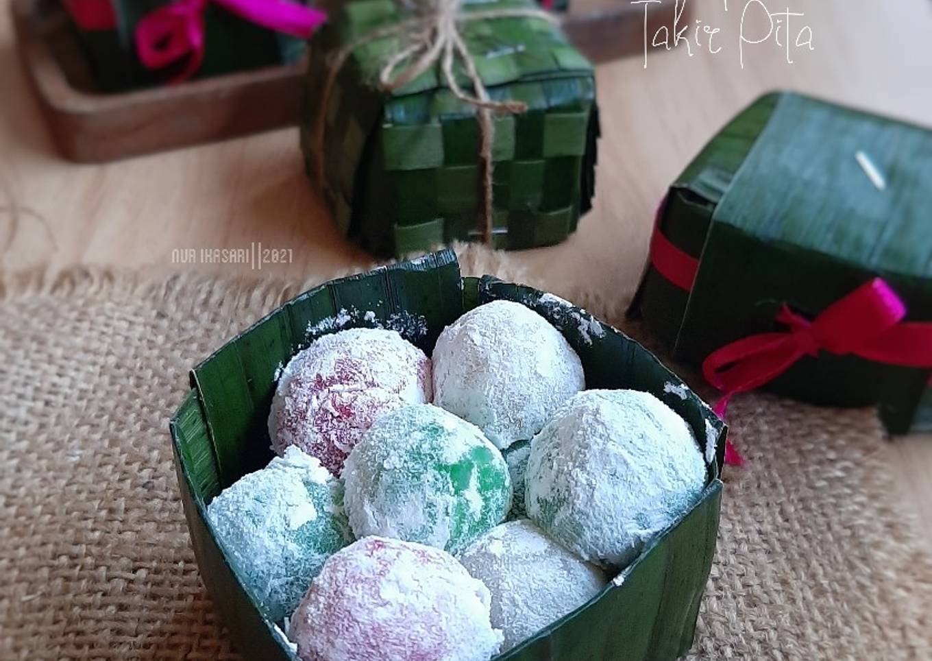 Resep 278. Rainbow Mochi with Takir Pita