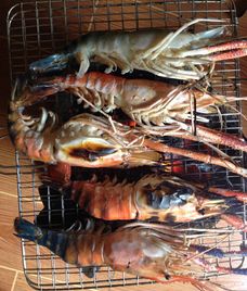 tôm càng xanh nướng muối ớt