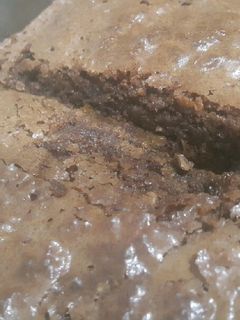 Una foto de Brownie de harina de garbanzos