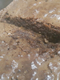 Una foto de Brownie de harina de garbanzos