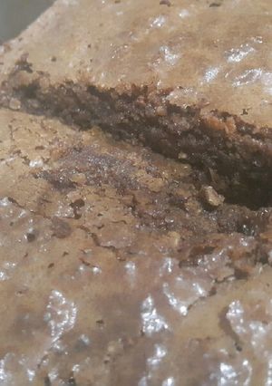 Una foto de Brownie de harina de garbanzos