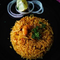 A picture of Prawns Pulao.
