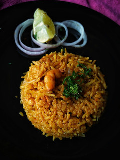 A picture of Prawns Pulao.