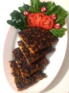 عکسی از دستور کوکو لوبیا سبز