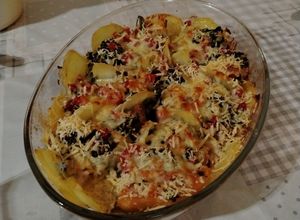 Foto de Abóbora Japonesa com Brócolis e Batata, Gratinados ao Forno