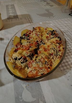 Foto de Abóbora Japonesa com Brócolis e Batata, Gratinados ao Forno