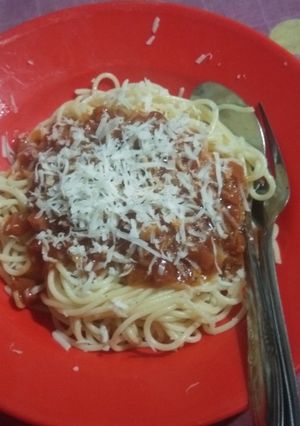 Foto resep 039. Spaghetti Bolognese