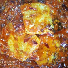 Kadhai paneer A picture of Kadhai paneer.