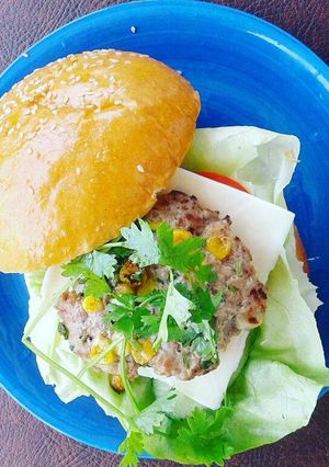 Hình của món Hamburger kiểu Mexico.