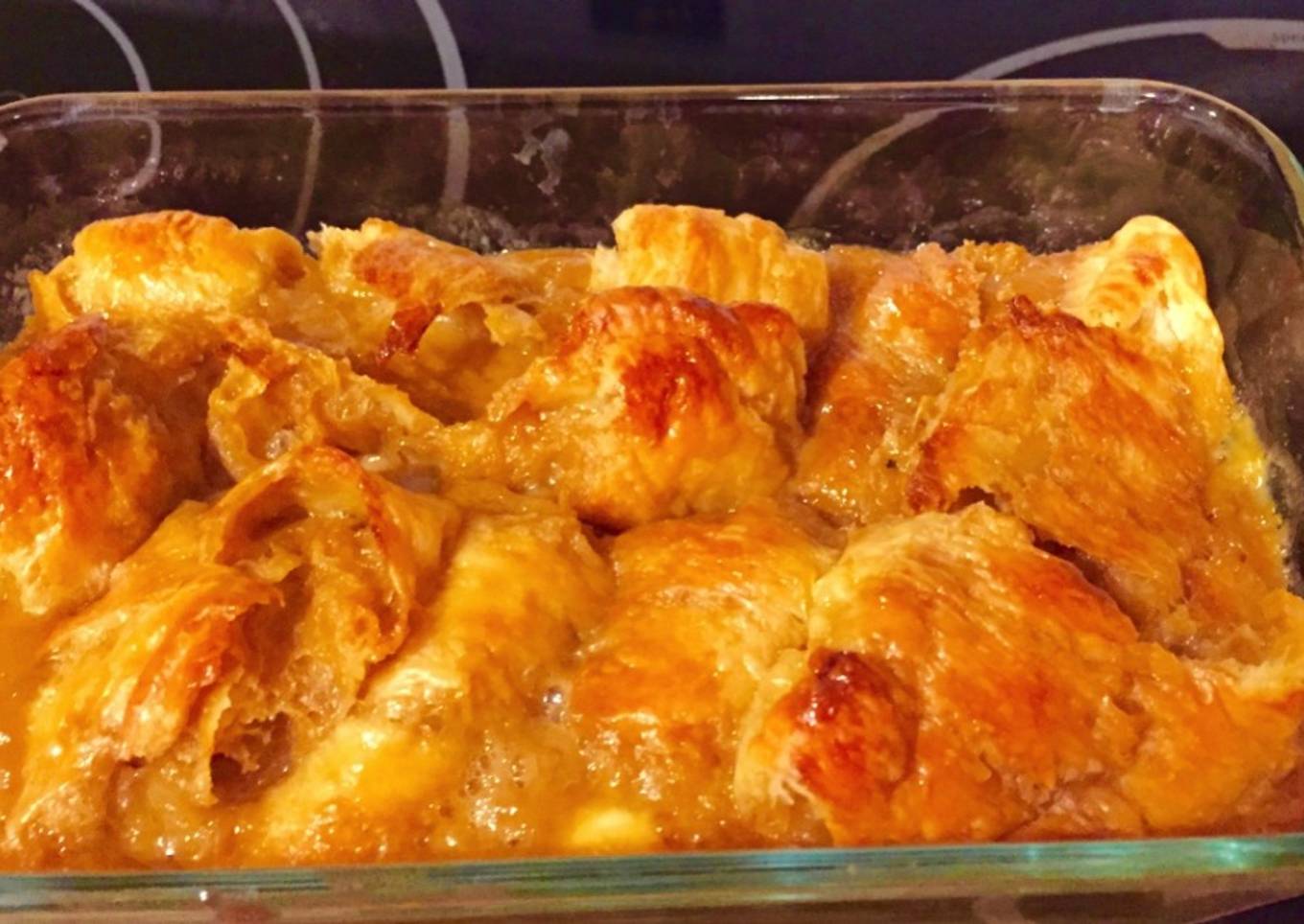 Easy Caramel Croissant Pudding