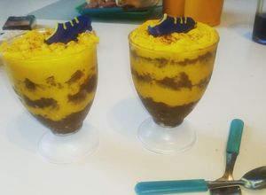 Una foto de Chocotorta helada de Boca/River para copa Libertadores 💕🏆⚽⚽😍