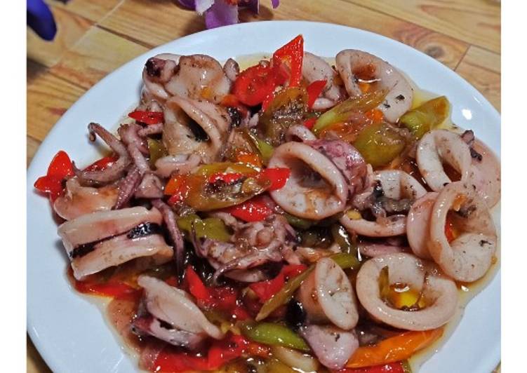 Resep Cumi Pedas Saus Tiram Lezat