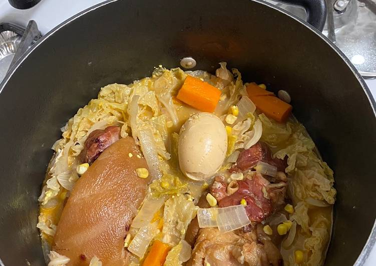 Simple Way to Make Speedy Braised Ham Hock and Vegetables