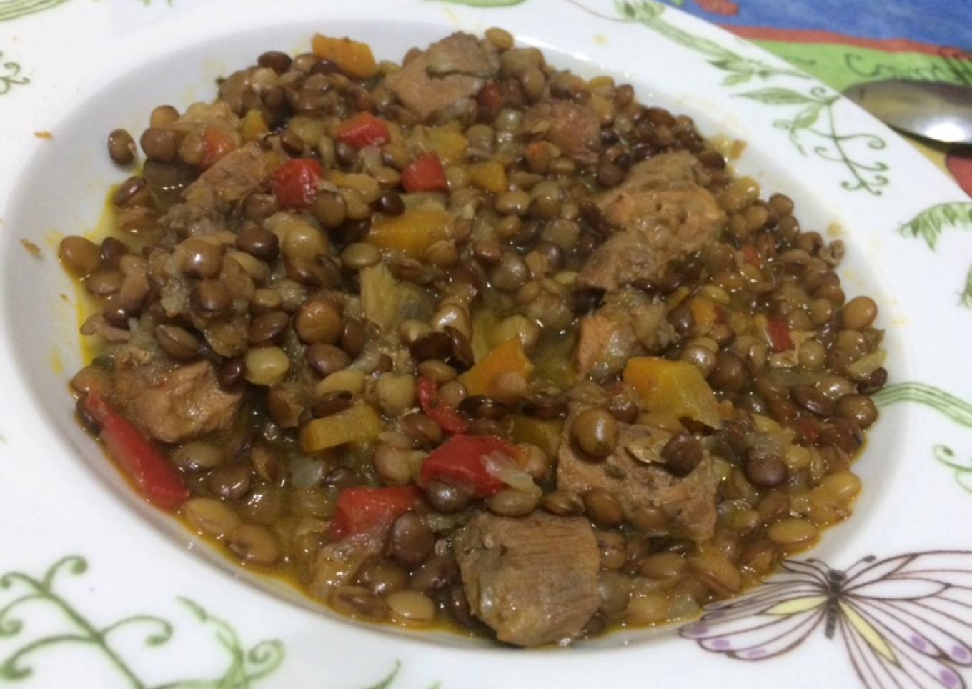 Lentejas con carne de cerdo