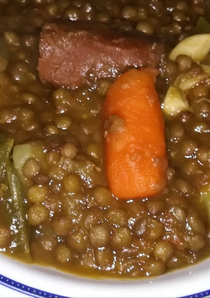 Una foto de Lentejas con chorizo