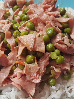 Zöldborsó tokány recept fotója