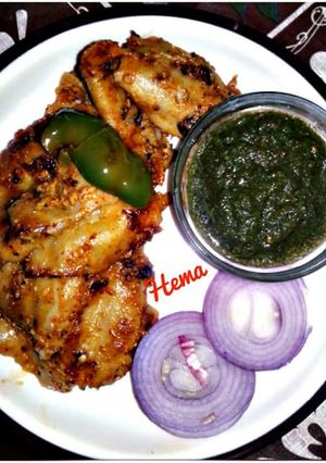 A picture of Veg fish soya chaap.