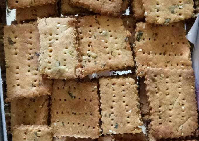 Recipe of Quick Besan and oats flour cookies