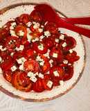 Ensalada de tomates perita con queso fresco