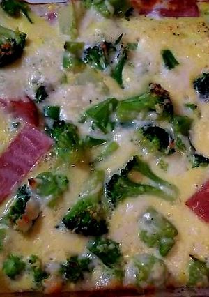 A picture of Broccoli and Ham Strata.