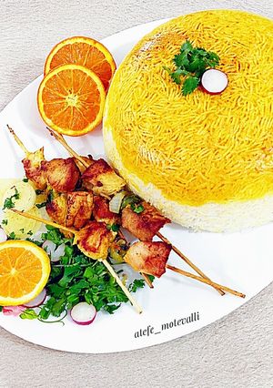 عکسی از دستور جوجه ماستی داخل تابه