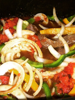 A picture of Crockpot Pepper Steak.