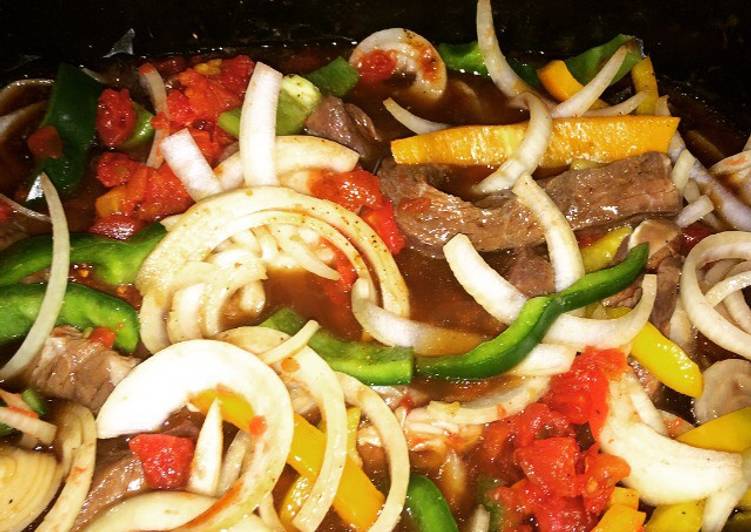 Crockpot Pepper Steak