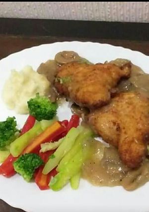 A picture of Stuffed chicken.