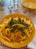 Fideos al pesto