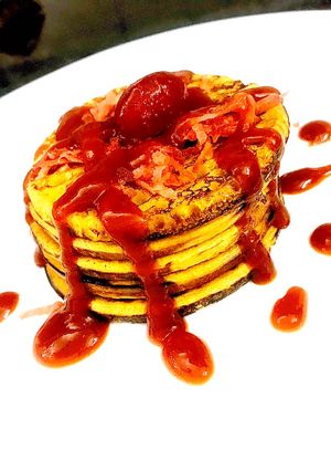 A picture of Potato Savoury Pancakes.