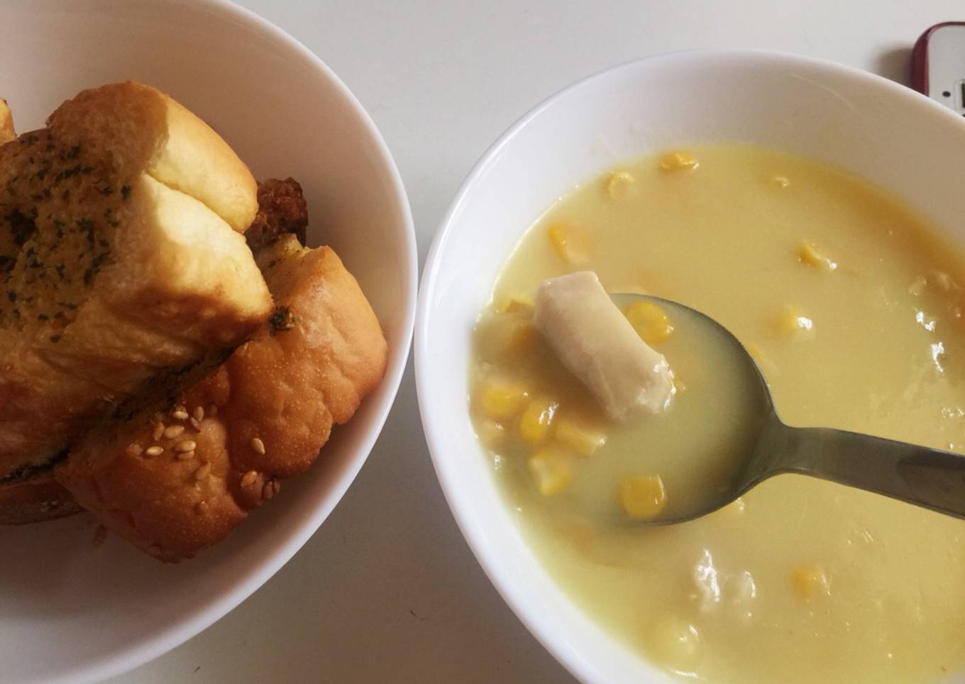 Chicken corn soup instant