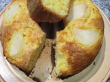 Torta rápida de naranja y pera