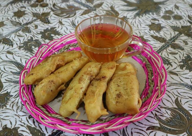 Pisang goreng mulus garing no benyek