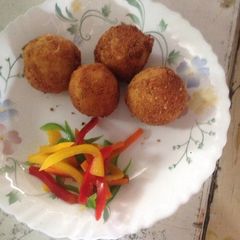 A picture of Potatoes croquettes.