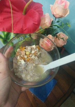 Foto resep MPASI Nasitim kongbap +sup salmon