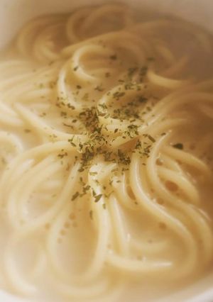 A picture of Milk Consommé Pasta.