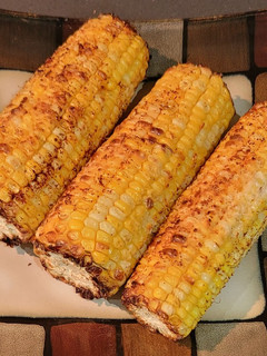 A picture of Air fryer corn on the cob.