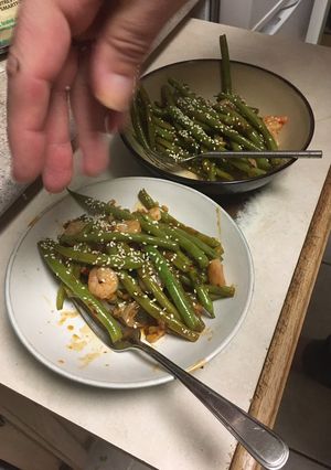 A picture of Spicy Green Beans.