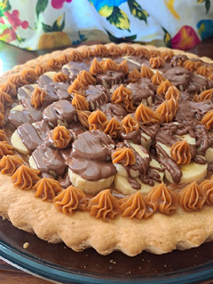 Una foto de Tarta de banana split