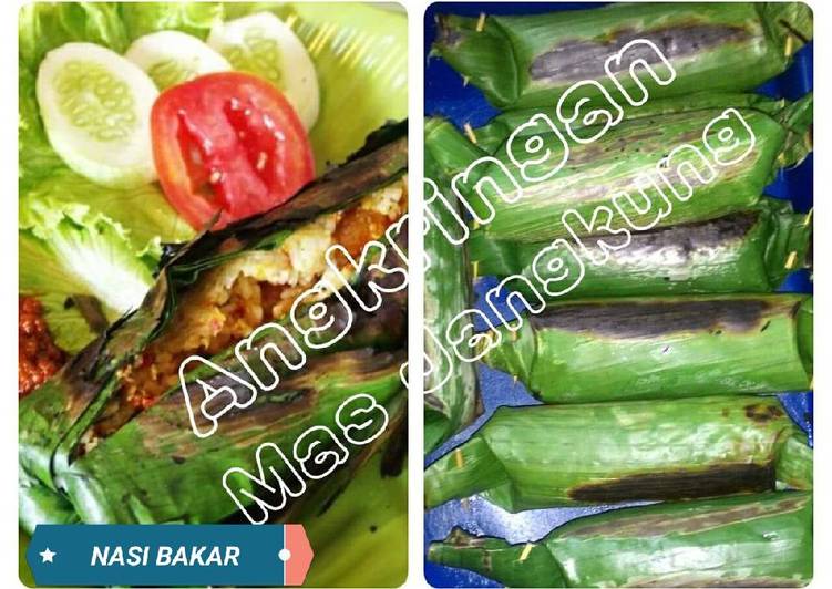 Resep Nasi Bakar ikan tuna jamur tiram pedas, Lezat