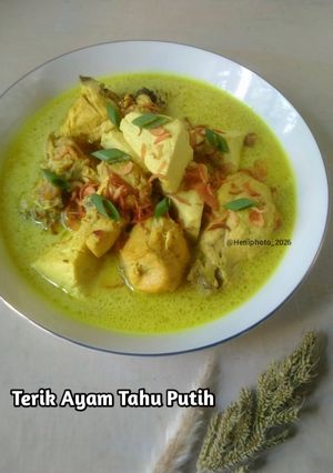 Foto resep Terik Ayam Tahu Putih
