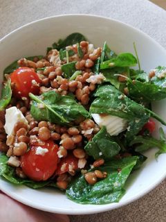 Una foto de Ensalada de lentejas