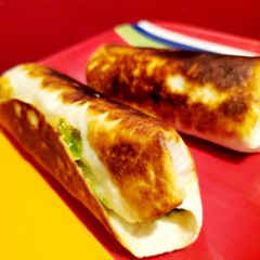 A picture of Taco Bell Spicy Ranch Grilled Burrito l Low-Fat & Low Carb.