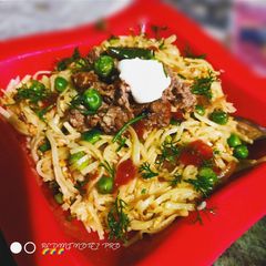 A picture of Chicken Spaghetti.