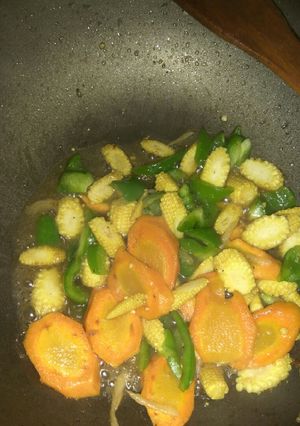 Foto resep Tumis Jagung Paprika Wortel