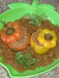 Achari shimla mirch keema - capsicum with beef mince